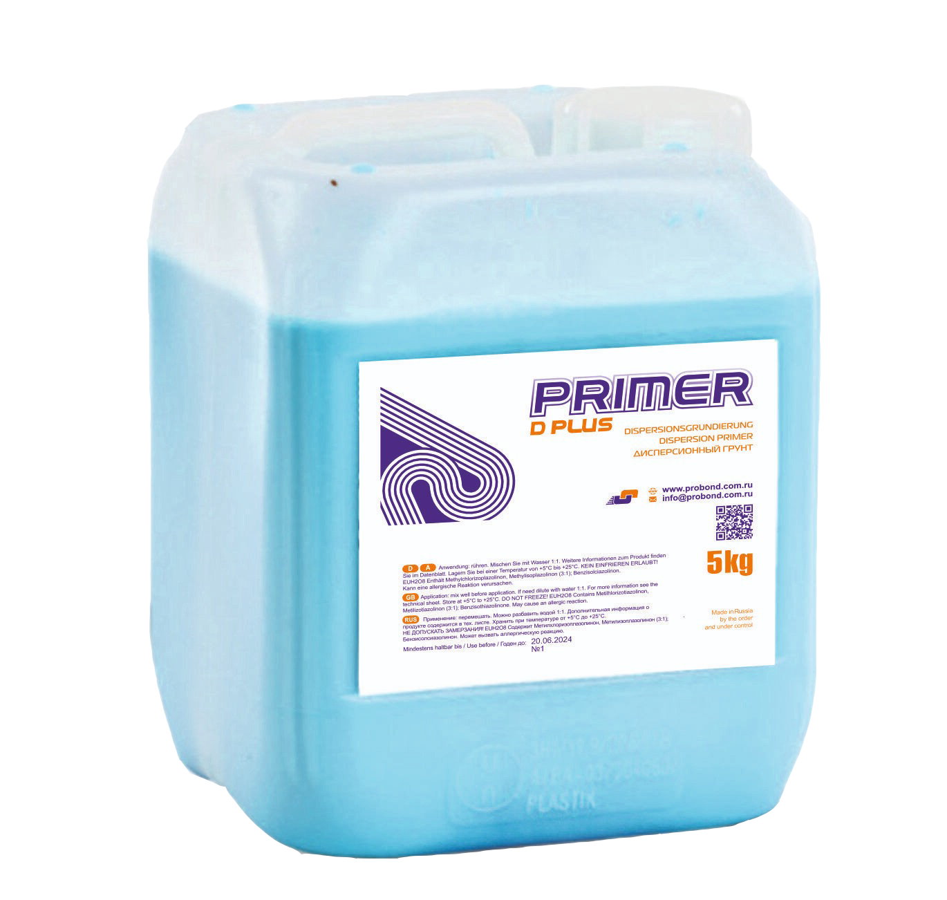  Грунт PRIMER D PLUS 1-компонентный на водной основе (Словения)